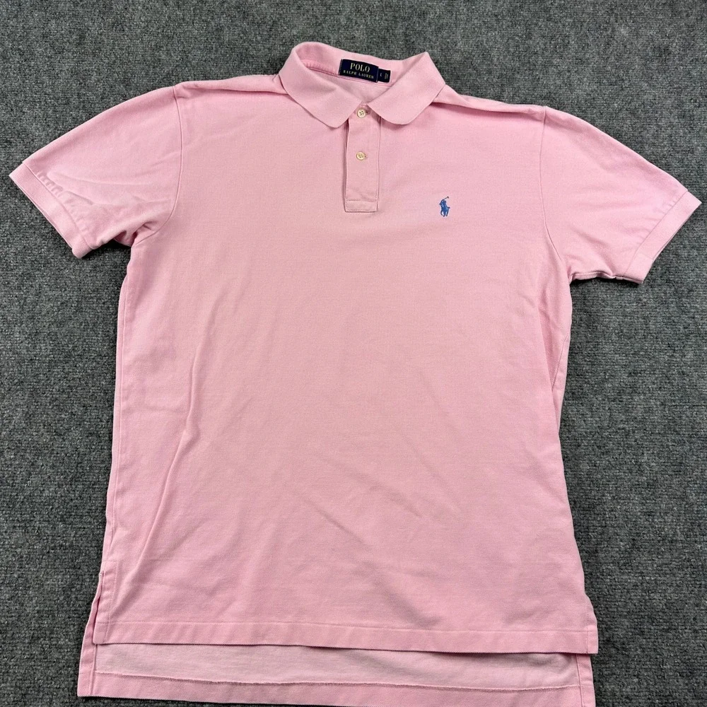 Polo Ralph Lauren Polo Shirts Mens L Multicolor Bundle Short Sleeve Cotton Pique